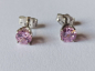 Preview: pinke zirkonia-silber-ohrringe